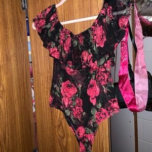 Rose Mesh Bodysuit